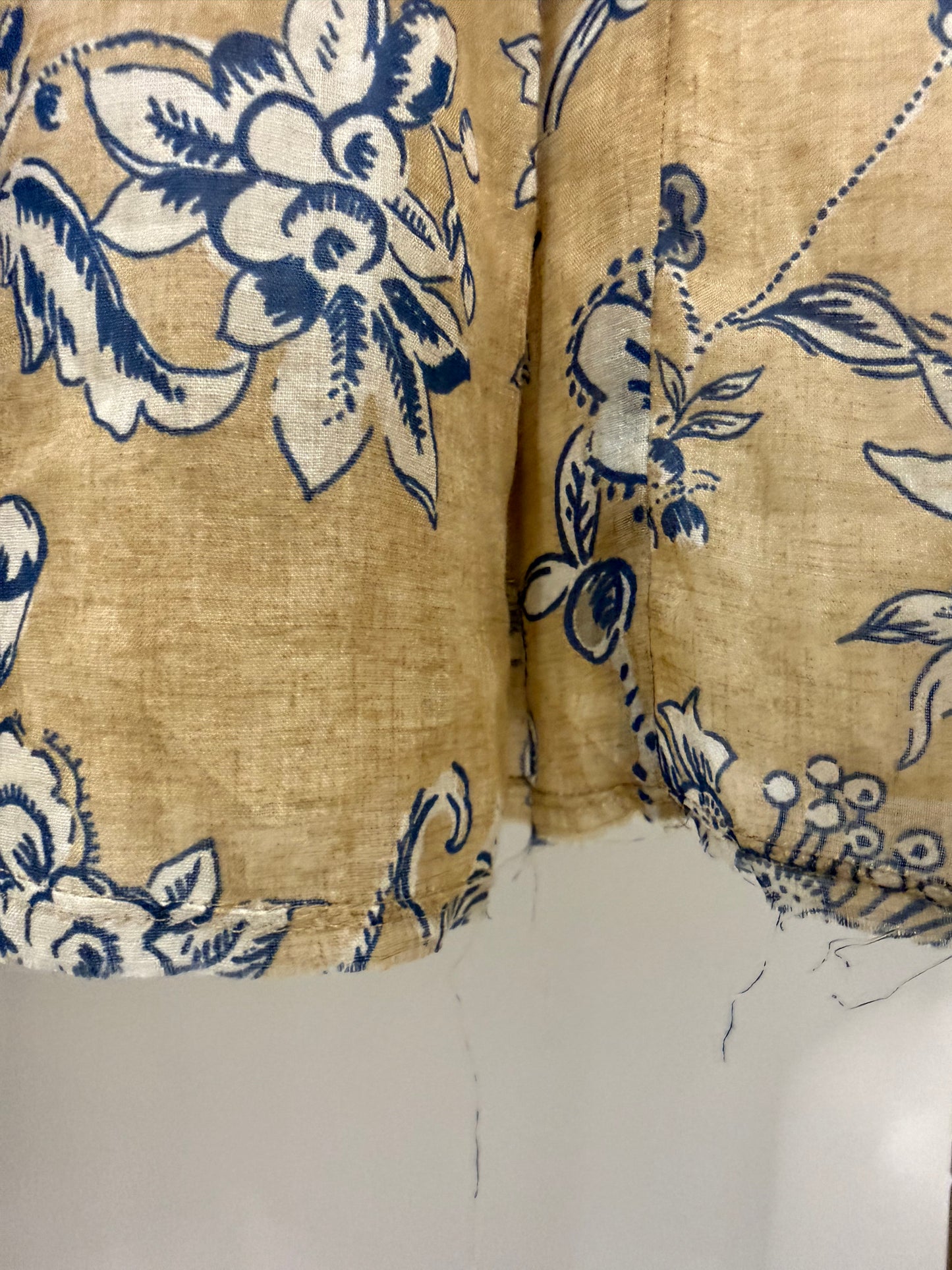 Zara Beige Printed Midi Skirt 8293/020