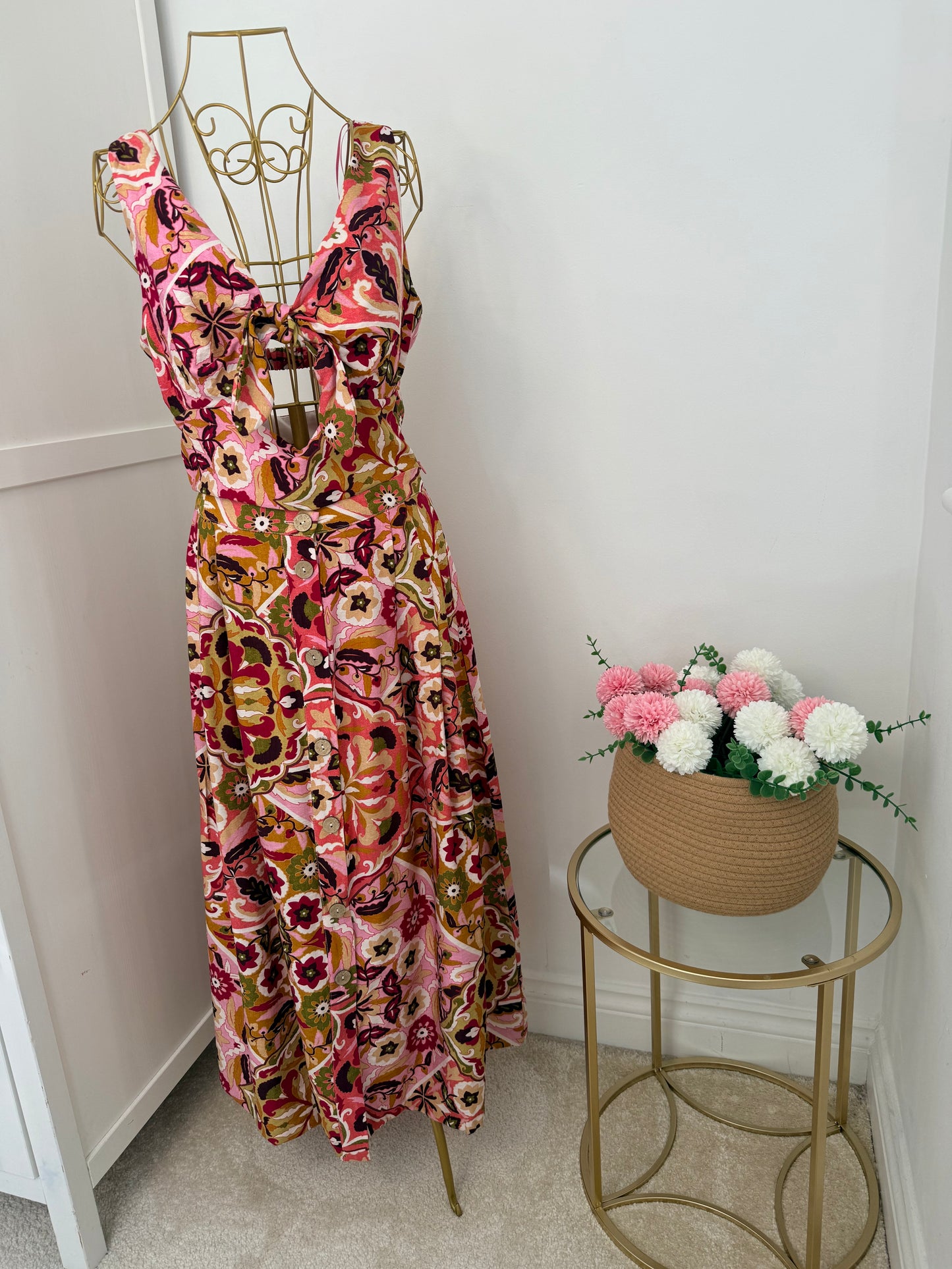 Zara printed top and skirt set