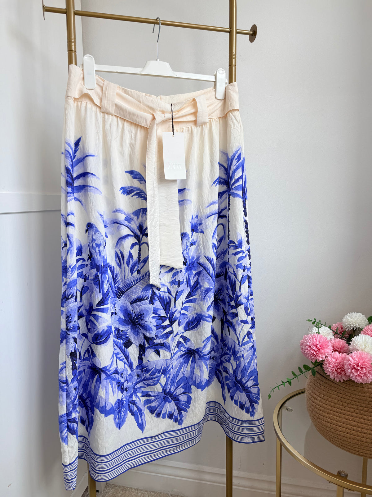 Printed Co Ord Set Blouse and Skirt