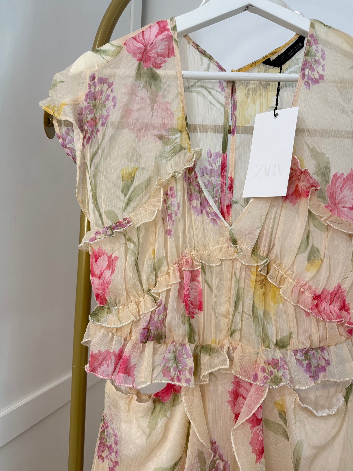 Zara Floral Midi Dress