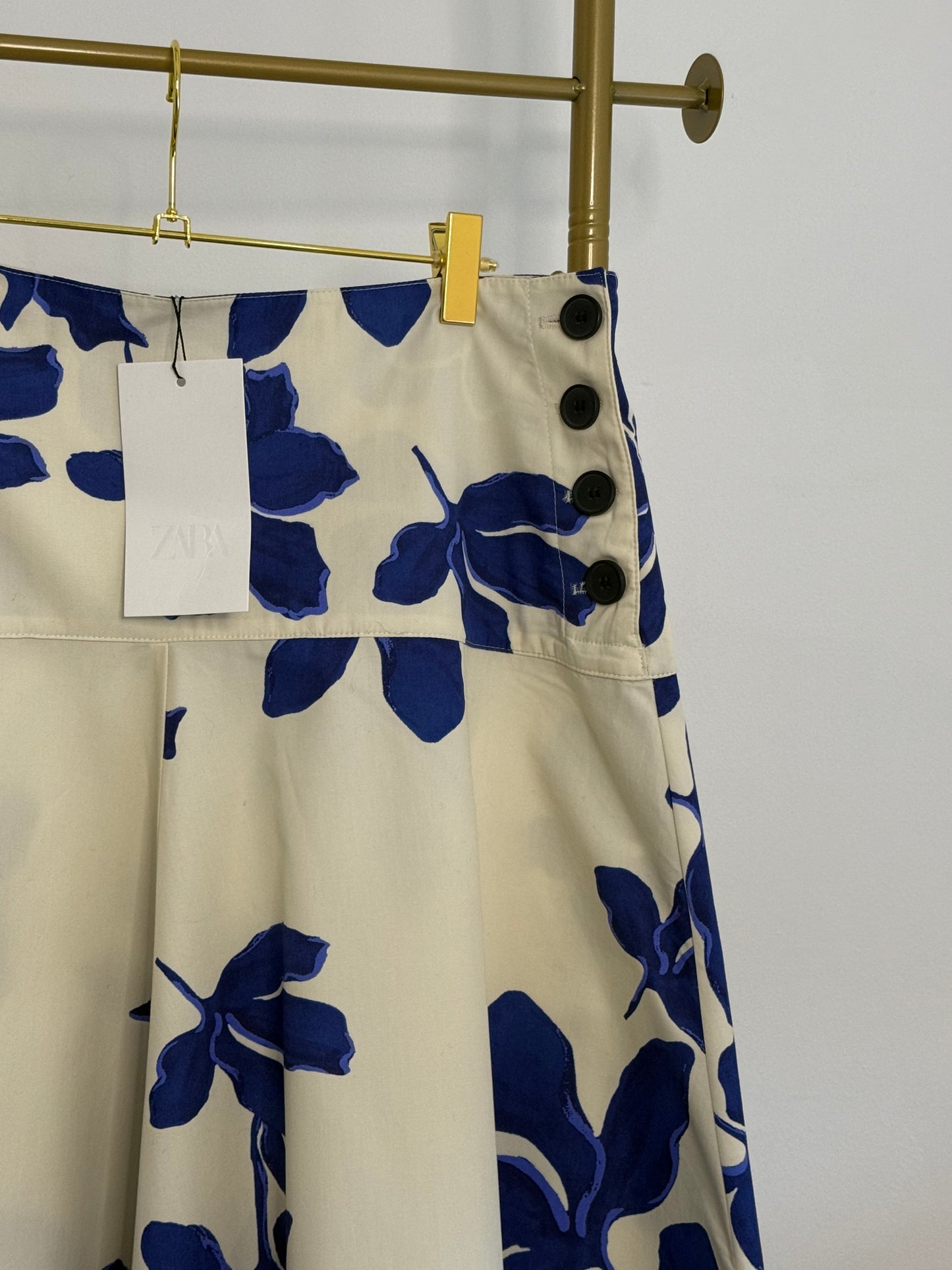 Zara Floral Midi Skirt