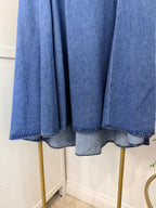 Zara Blue Denim Midi Skirt 9863/240