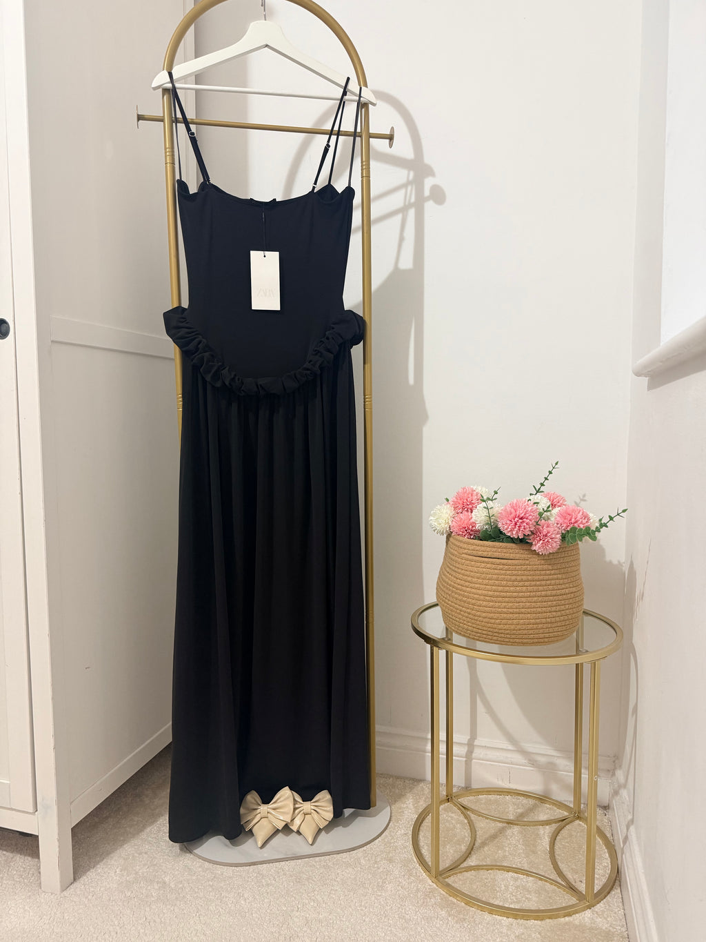 Brown Sleeveless Maxi Dress