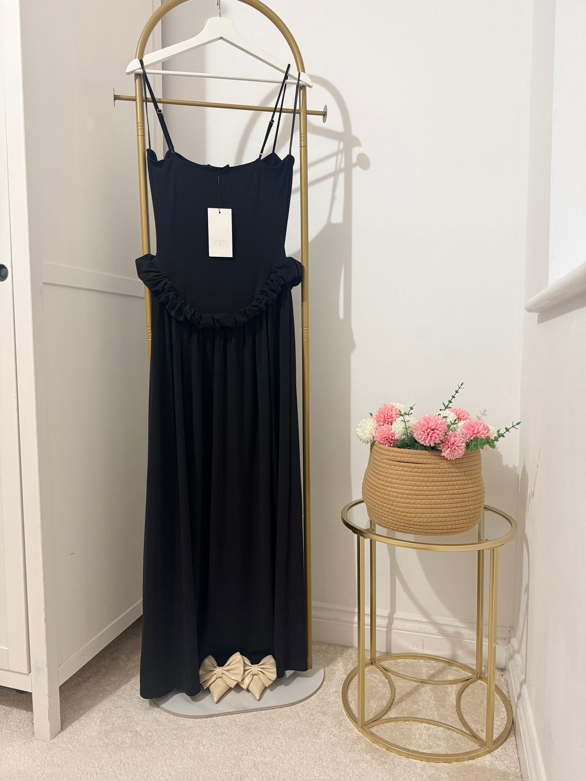 Brown Sleeveless Maxi Dress