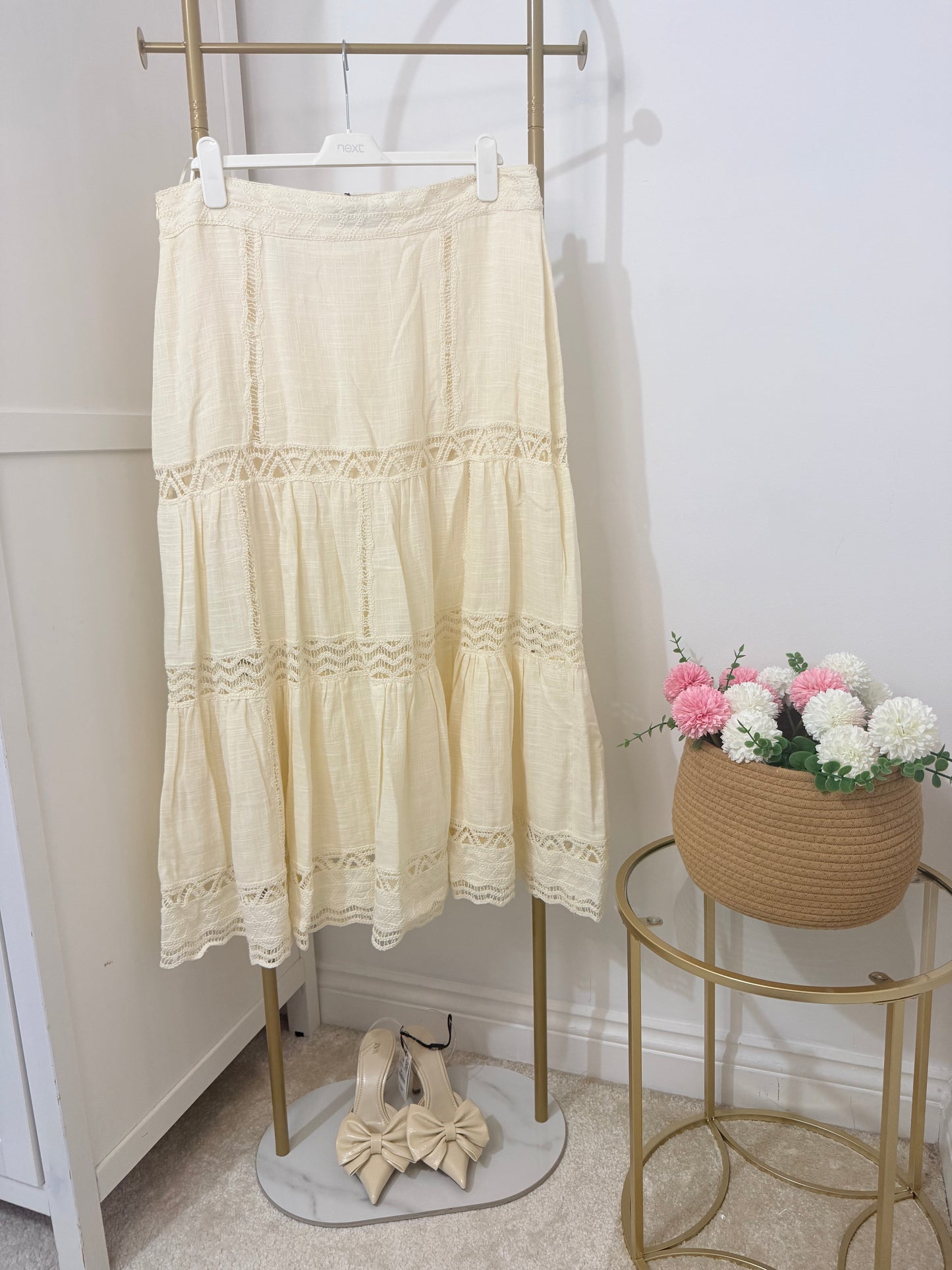 Zara Crochet Maxi Skirt