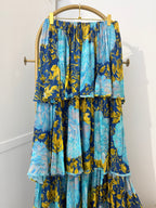 Zara Blue Bandeau maxi dress 3001/119