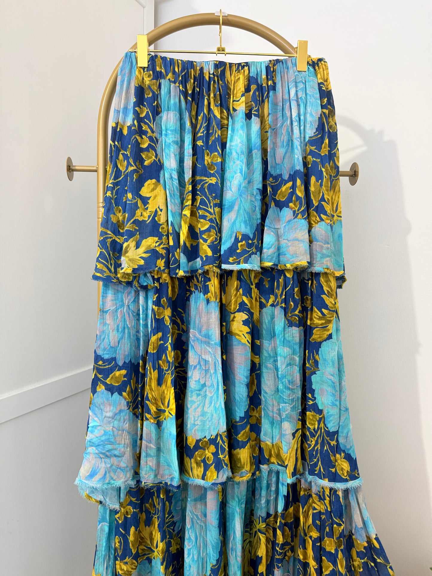 Zara Blue Bandeau maxi dress 3001/119