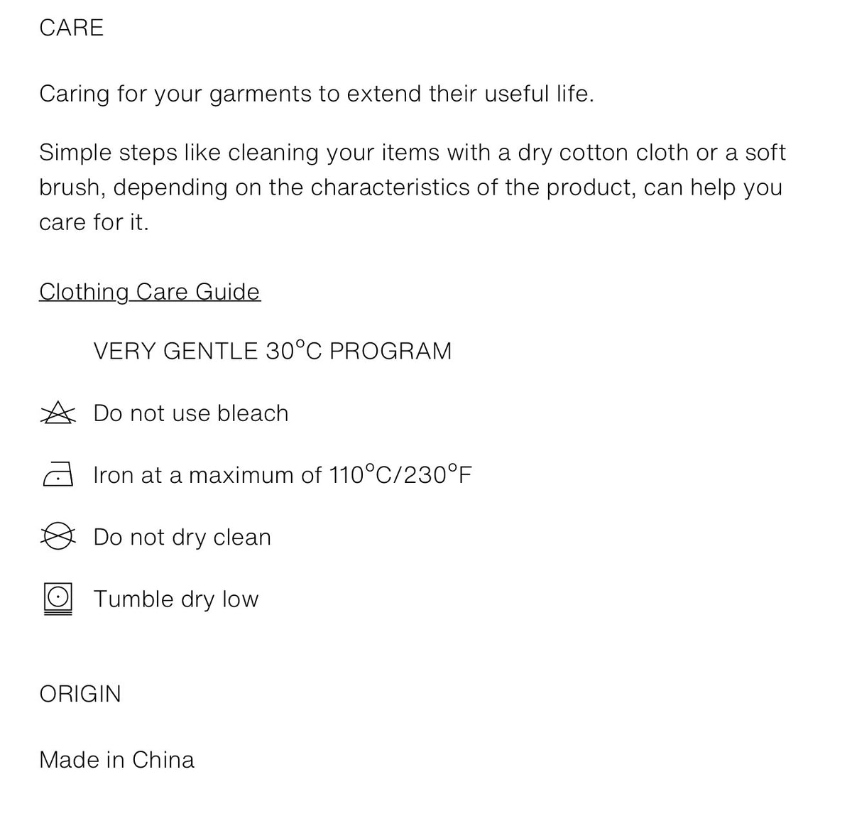     Zara grey belted knit jumper care instructions