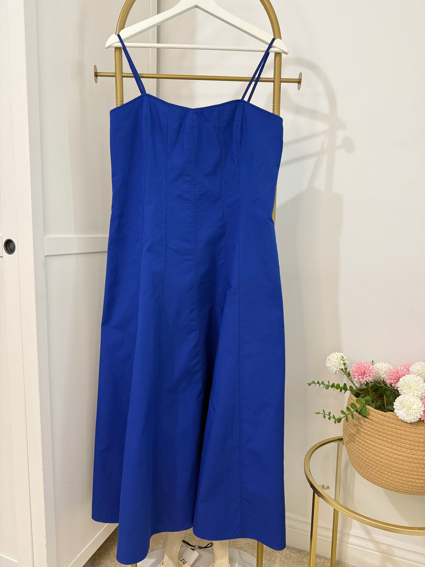 Zara royal blue midi dress