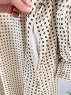 Printed Long Sleeves Midi Dress