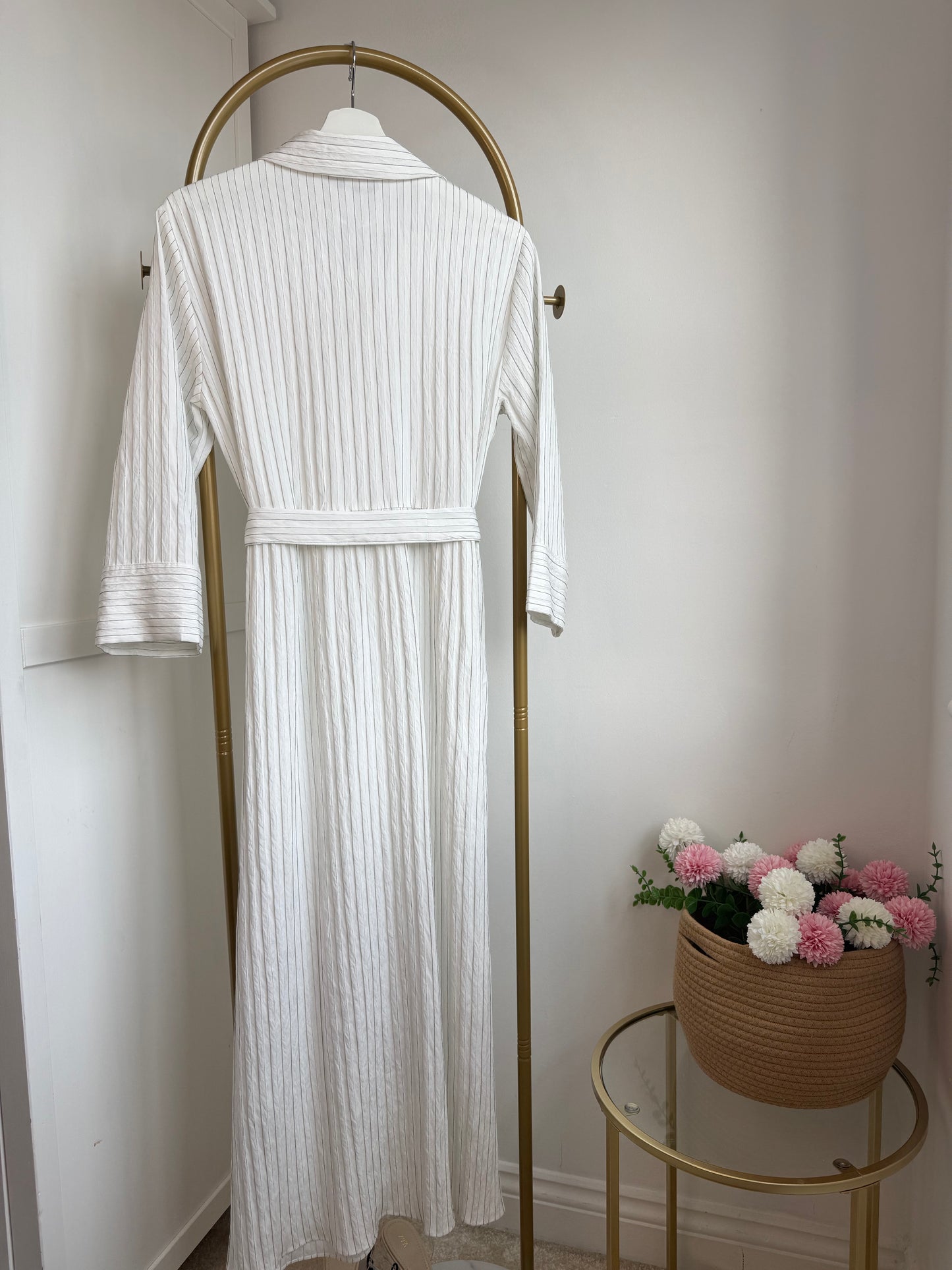 Zara White Midi Dress