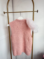 Zara Pink Organza Bow Top 2756/012