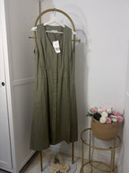 Zara Khaki Shirt Midi Dress 8423/168