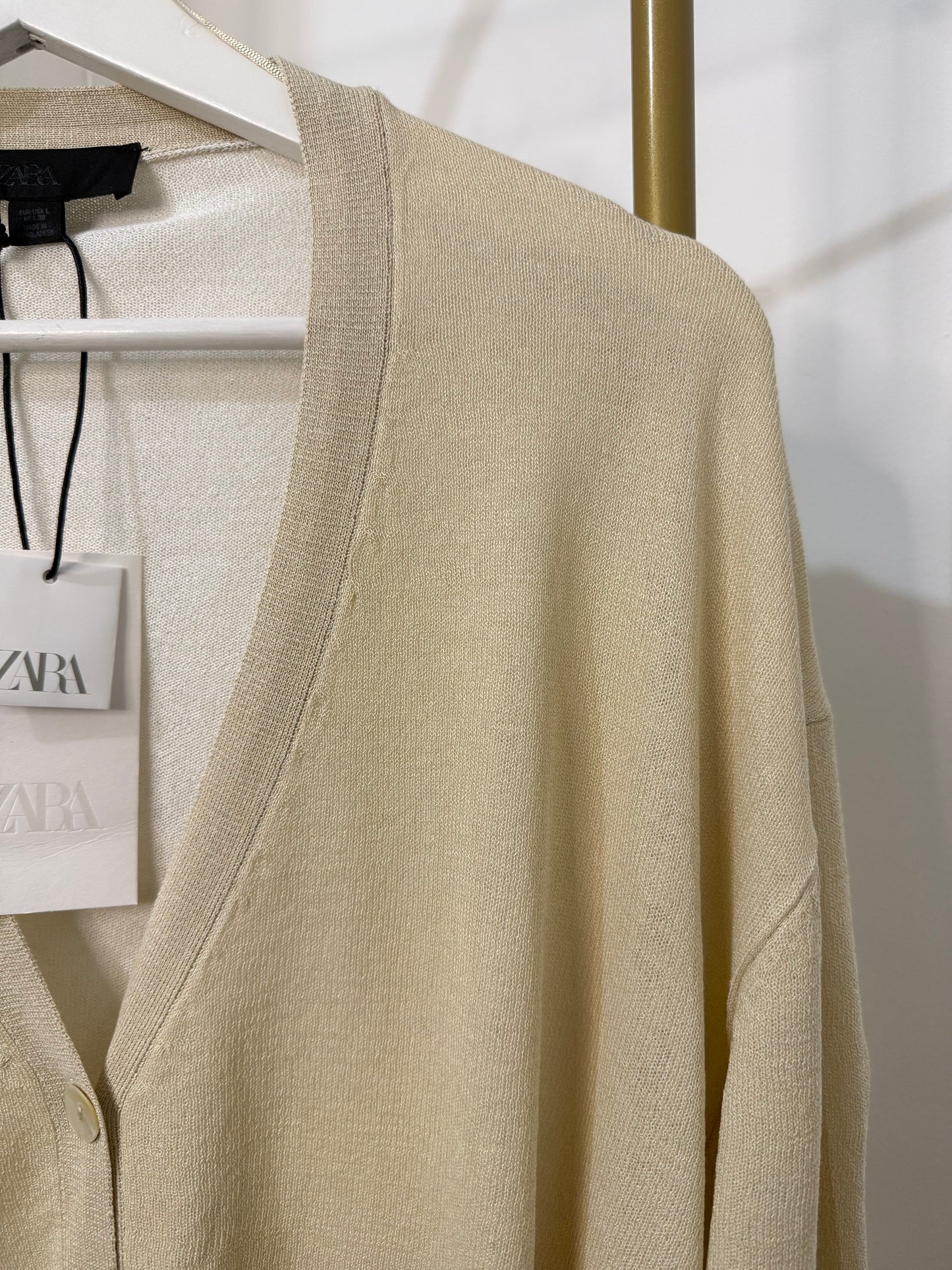 Zara Beige Knit Cardigan 3433/099