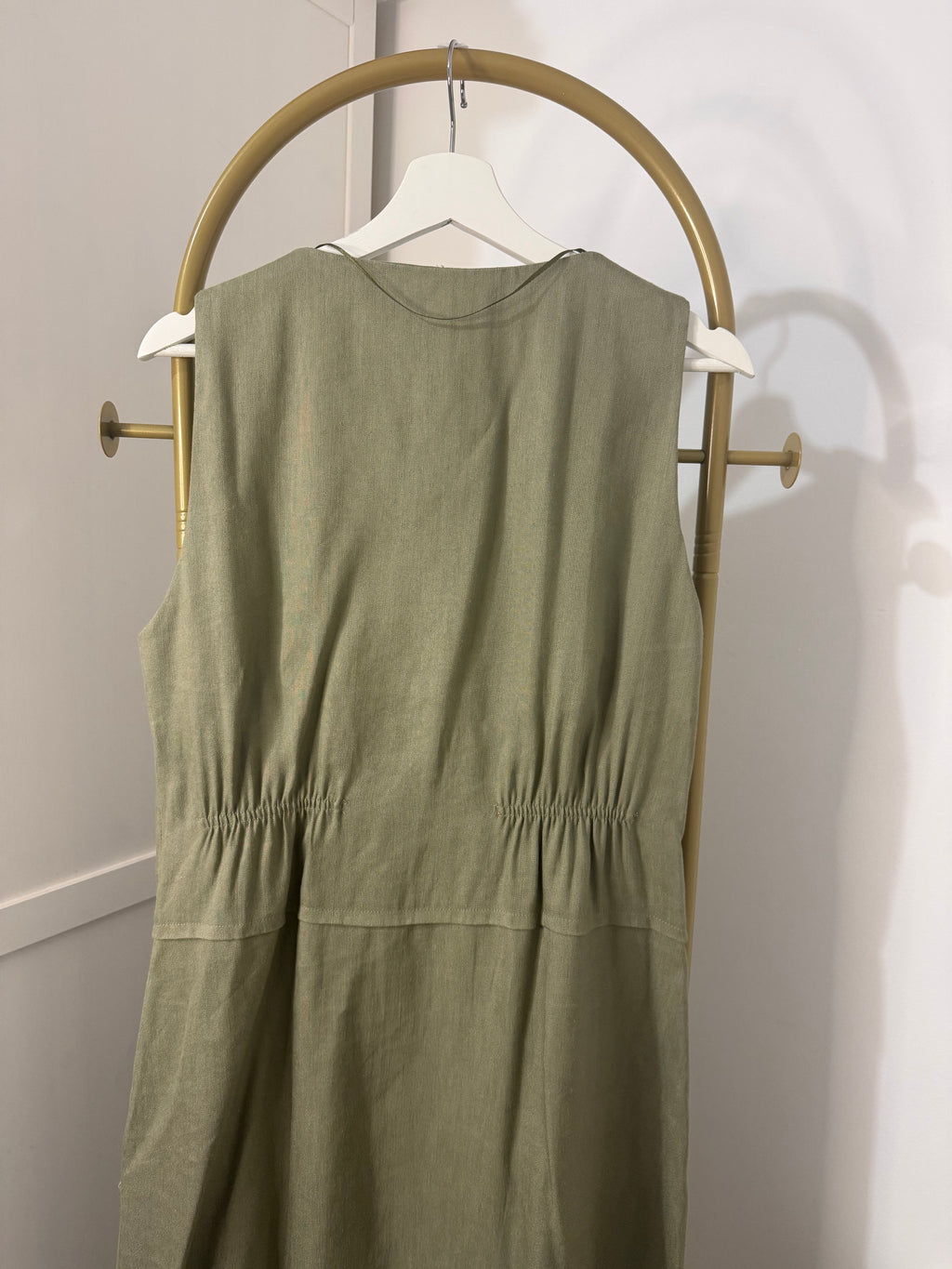 Zara Khaki Shirt Midi Dress 8423/168
