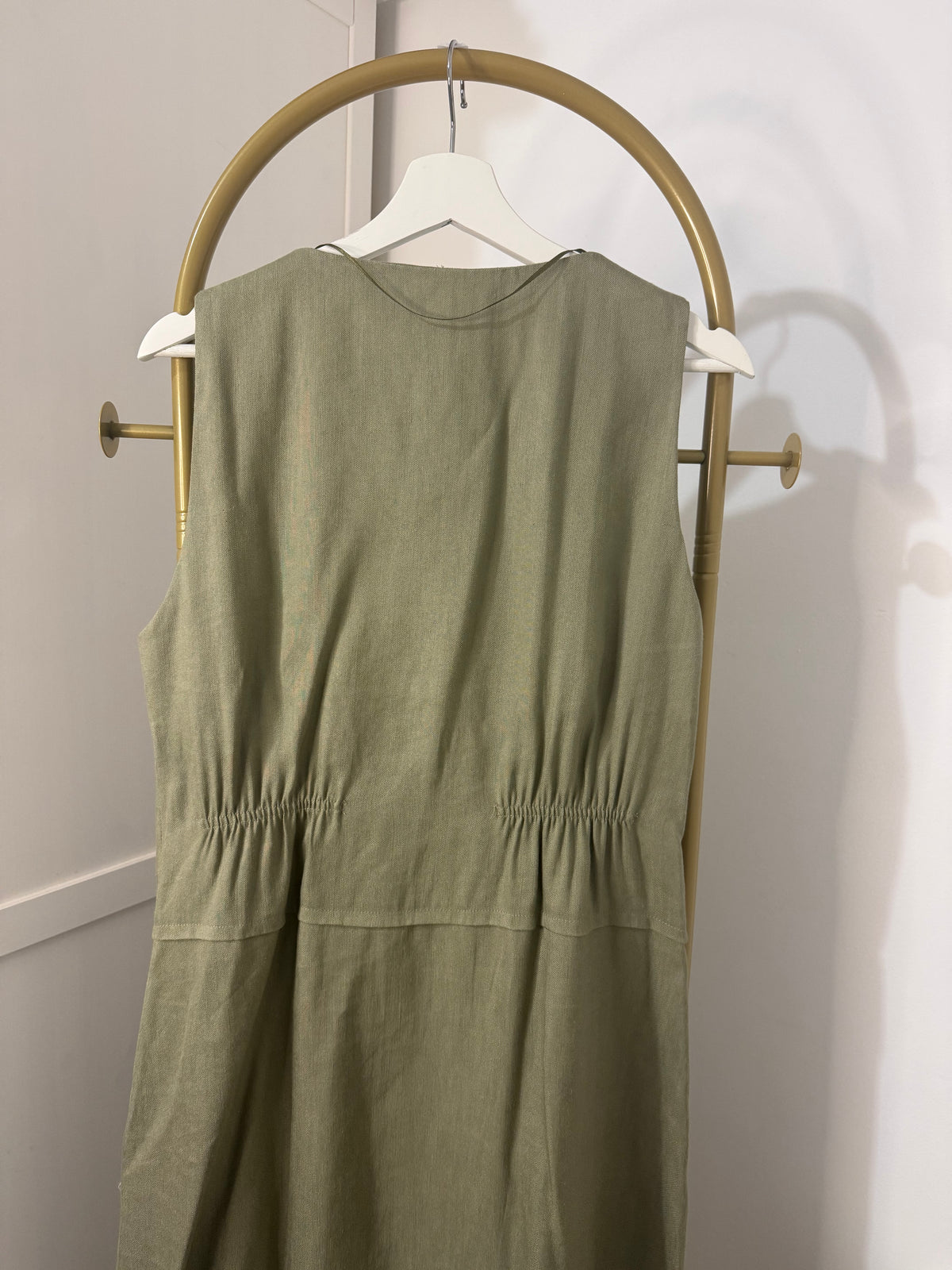 Zara Khaki Shirt Midi Dress 8423/168