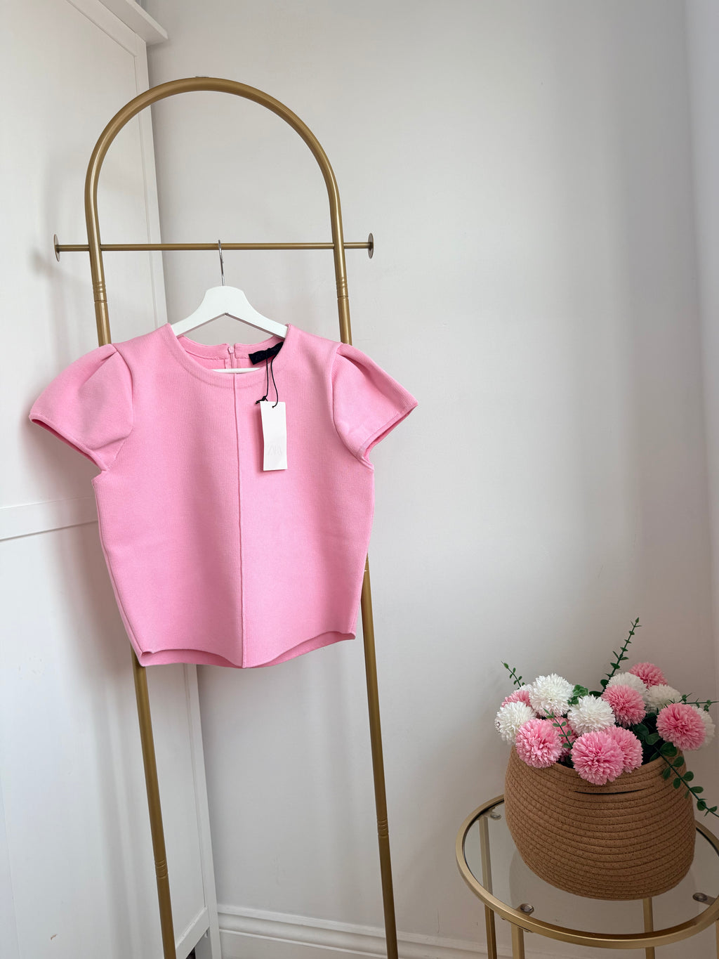 Pink Short Sleeves Top