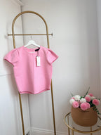 Pink Short Sleeves Top