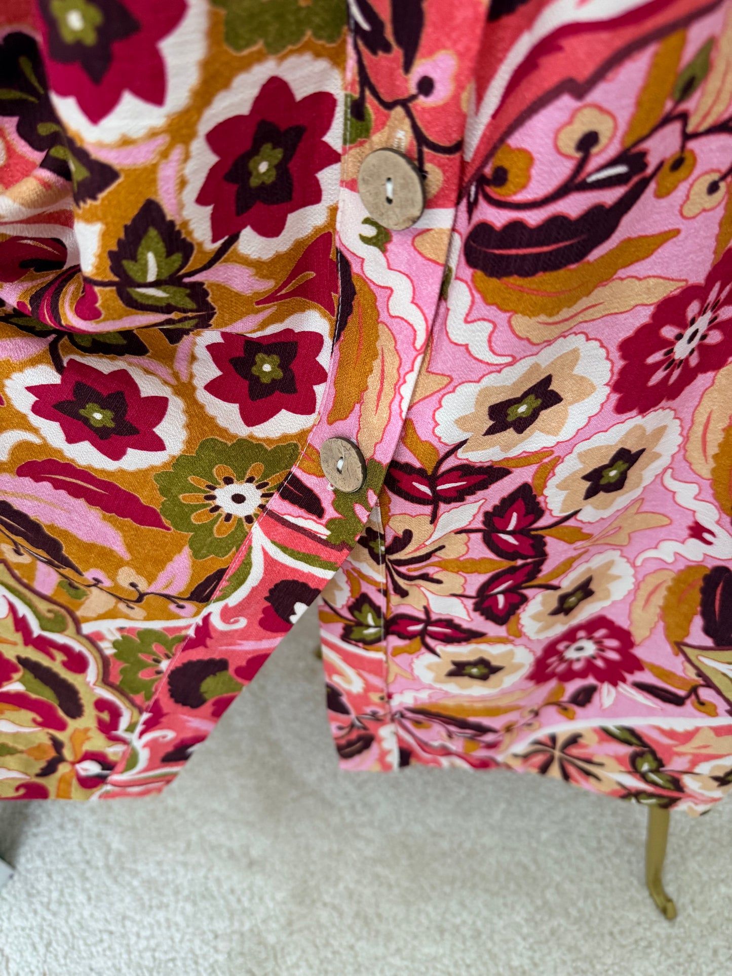 Zara printed top and skirt set