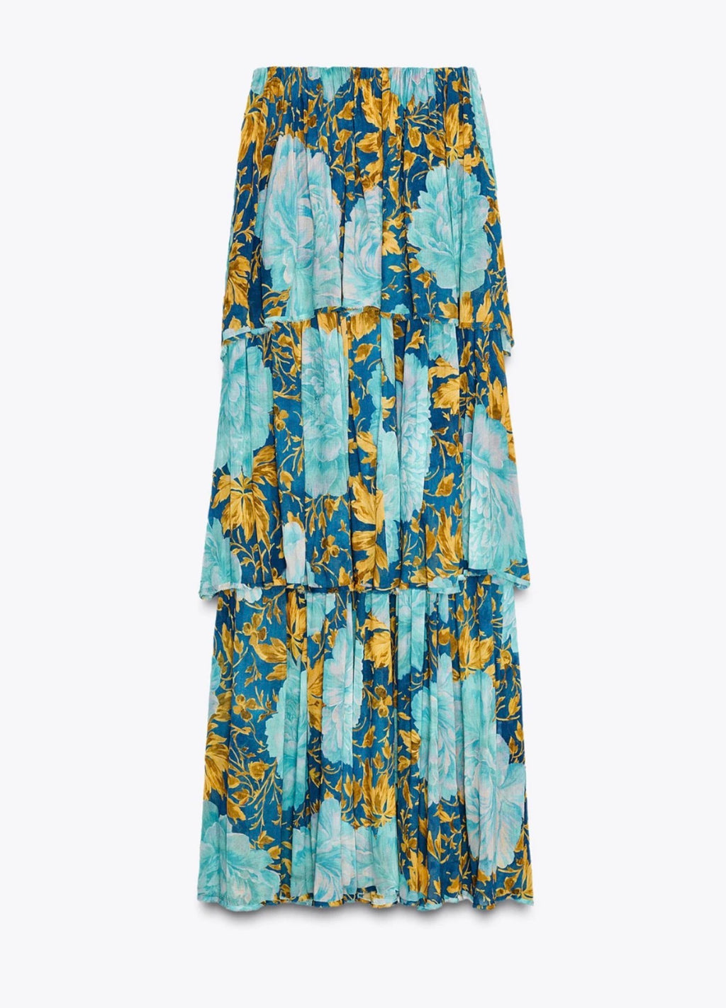 Zara Blue Bandeau maxi dress 3001/119