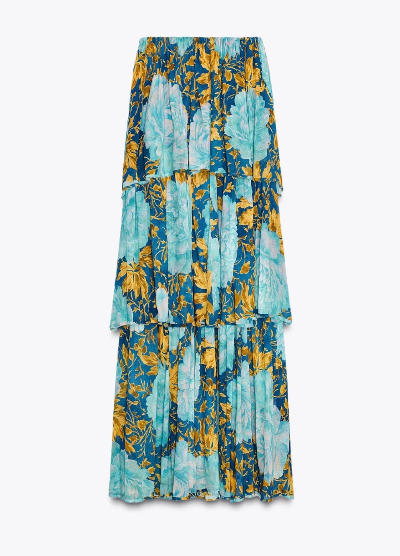 Zara Blue Bandeau maxi dress 3001/119