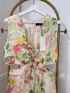 Zara Floral Cut out Midi Dress 3468/317