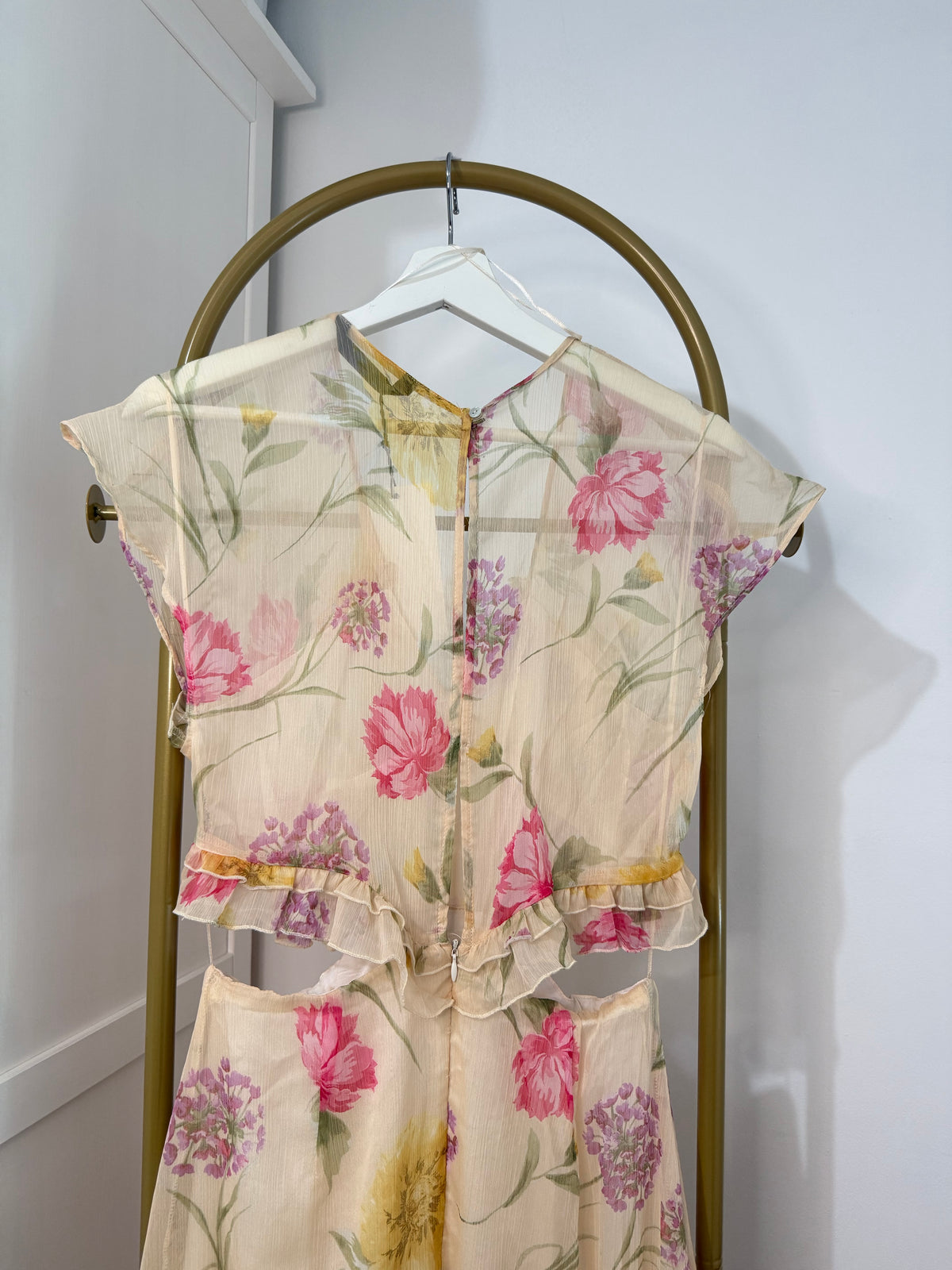 Zara Floral Cut Out Midi Dress 8730/111