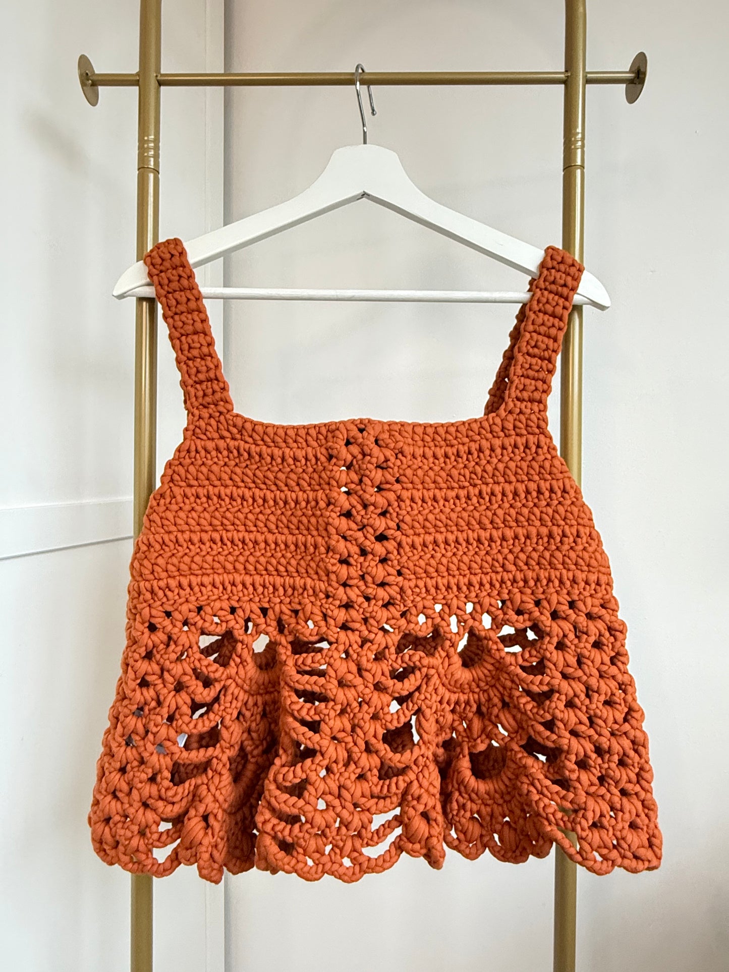 Zara Orange Chunky Knit Top 0021/020