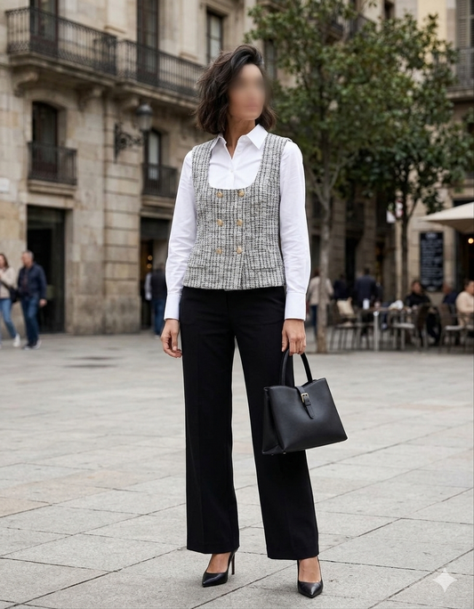 Zara Tweed Waistcoat