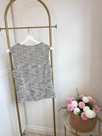Zara Black Tweed Waistcoat 5644/103