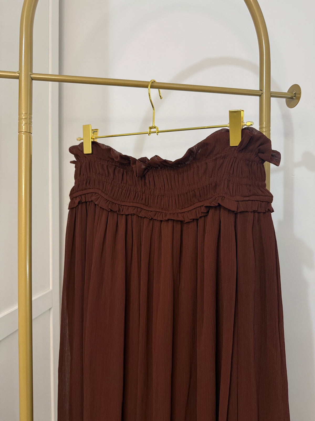 Zara brown midi skirt 5029/078