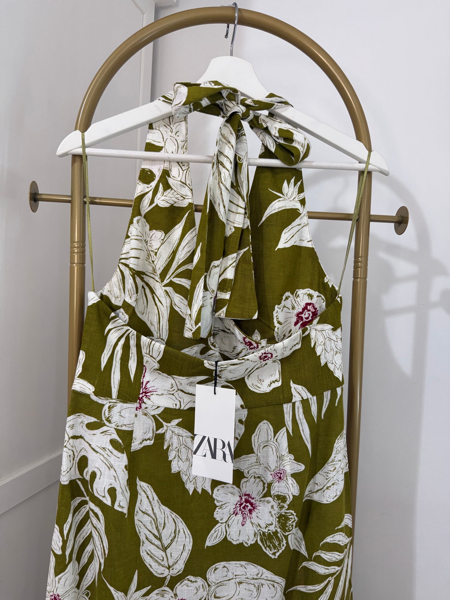 Zara halter neck wrap dress
