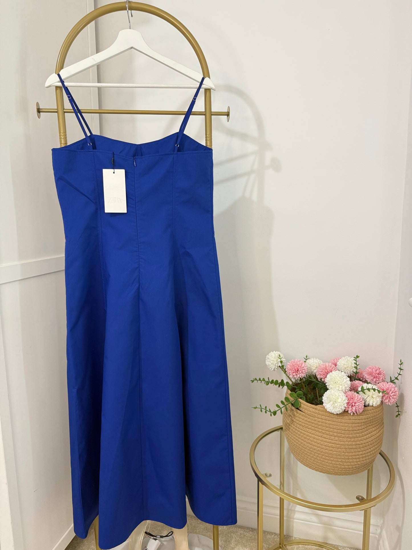 Zara royal blue midi dress