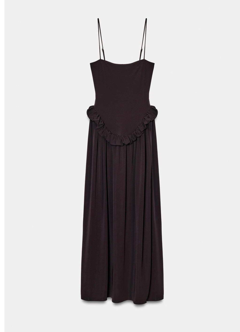 Brown Sleeveless Maxi Dress