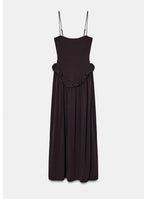 Brown Sleeveless Maxi Dress