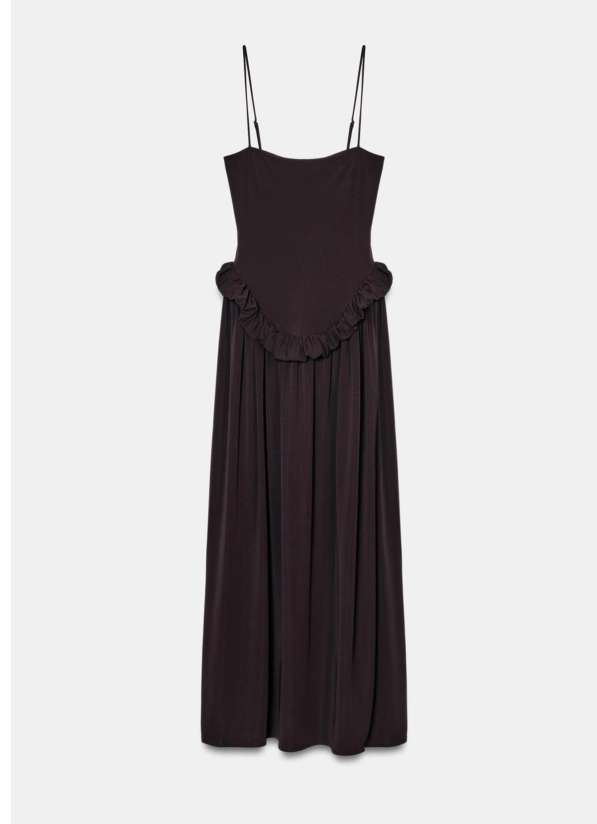 Brown Sleeveless Maxi Dress