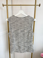 Zara Black Tweed Waistcoat 5644/103