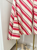 Zara Striped Asymmetric Midi Skirt 4437/243
