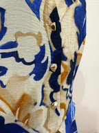 Zara blue printed sleeveless midi dress 2976/241