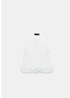 White Co Ord Set Top and Skirt
