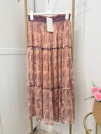 Zara Printed Midi Skirt 3897/085