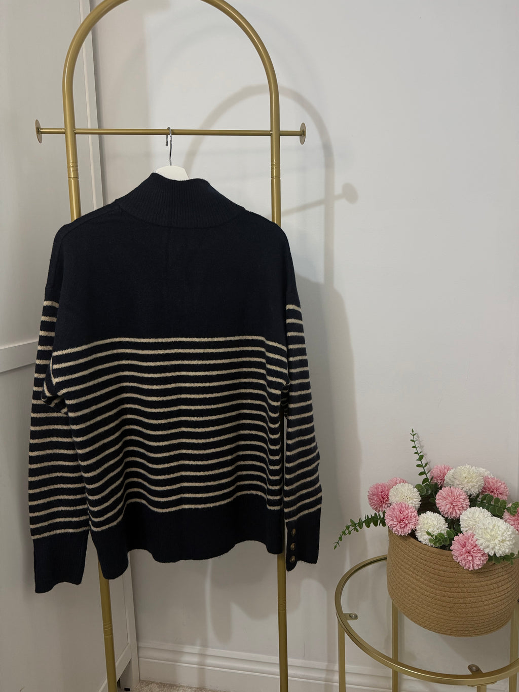     Zara striped knit jumper back view