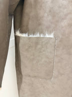     Close-up of pocket on Zara brown reversible coat