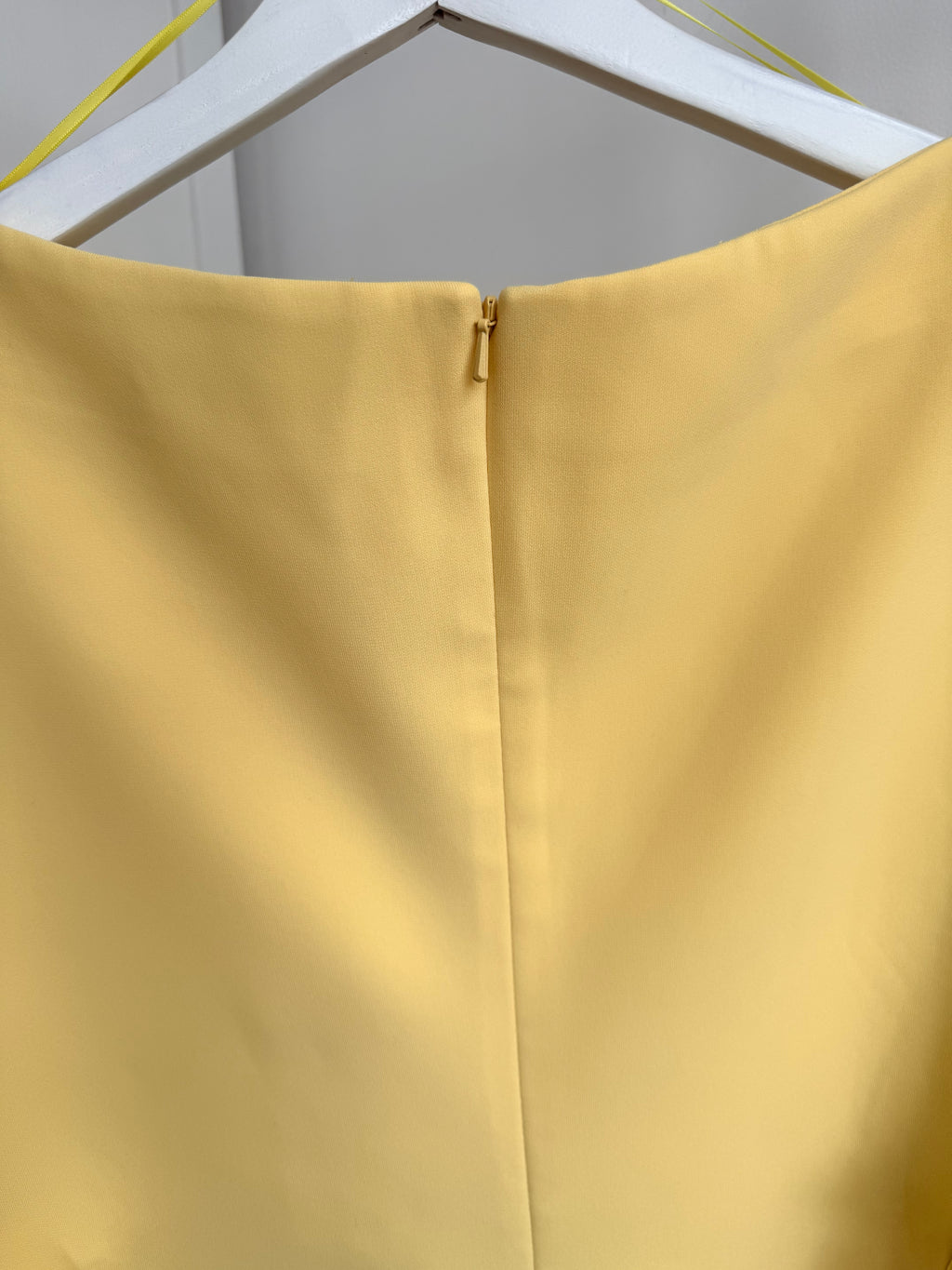 Yellow Short Sleeve Asymmetric Top