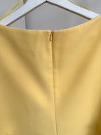 Yellow Short Sleeve Asymmetric Top