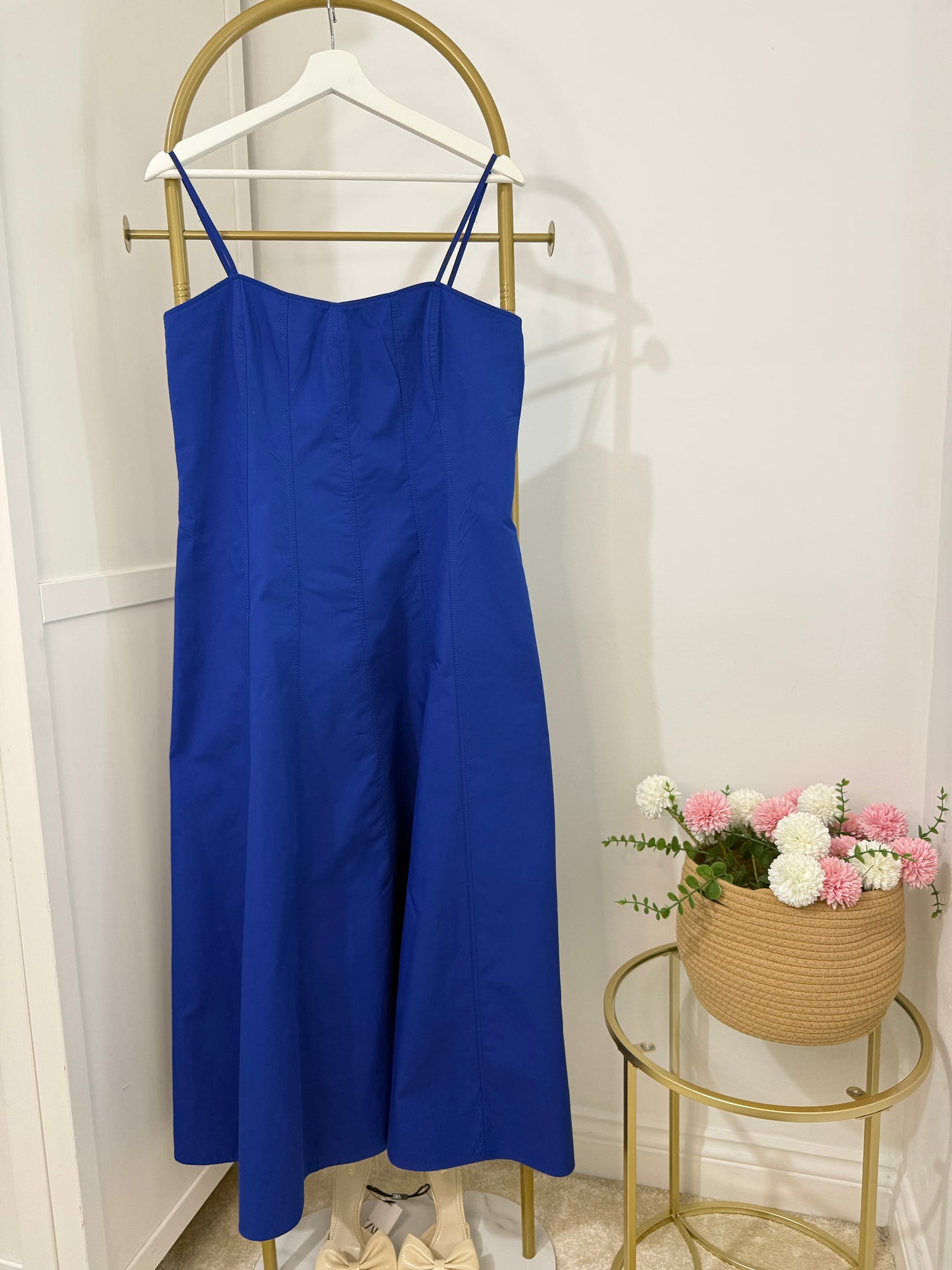 Zara royal blue midi dress