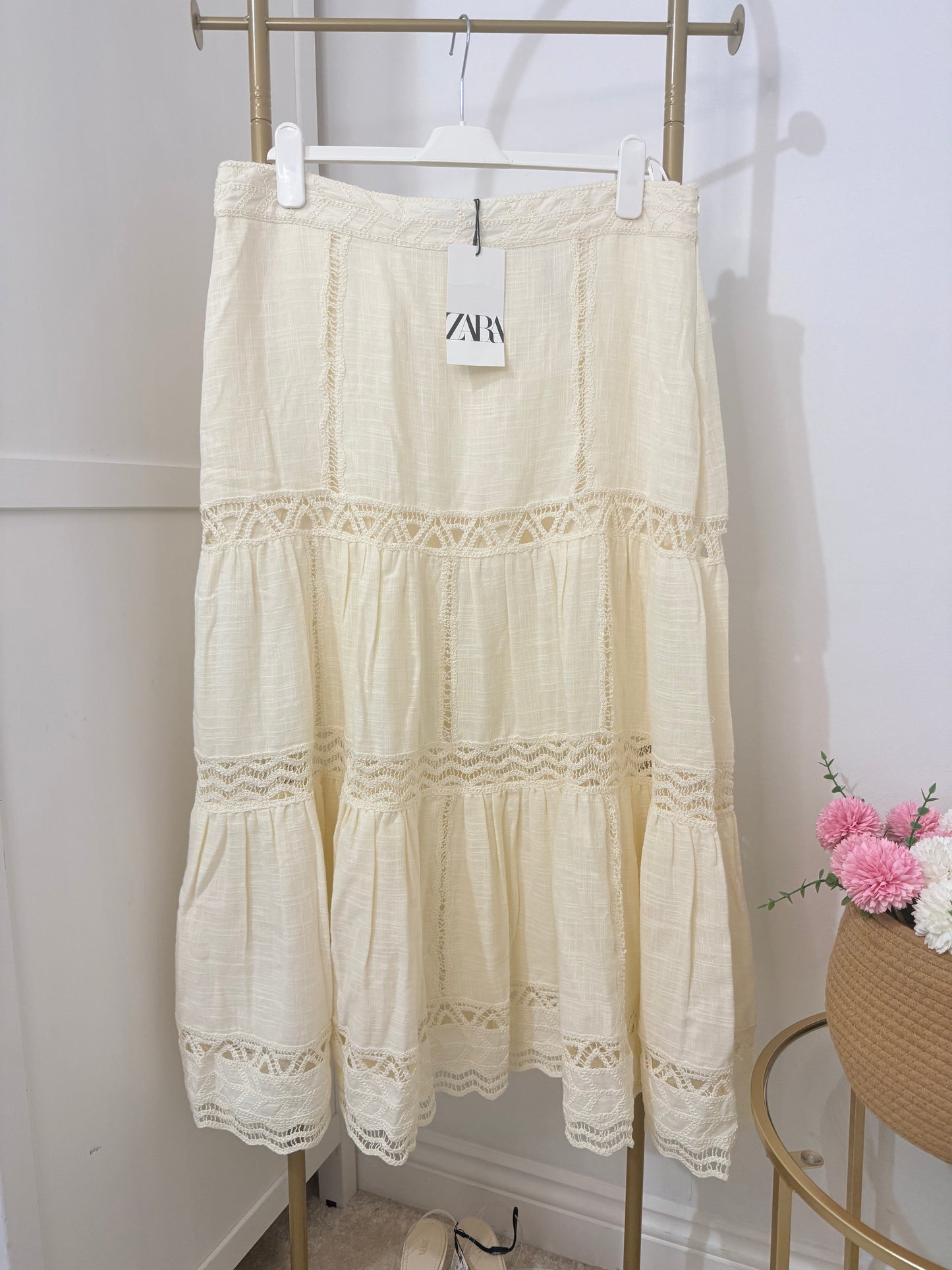 Zara Crochet Maxi Skirt