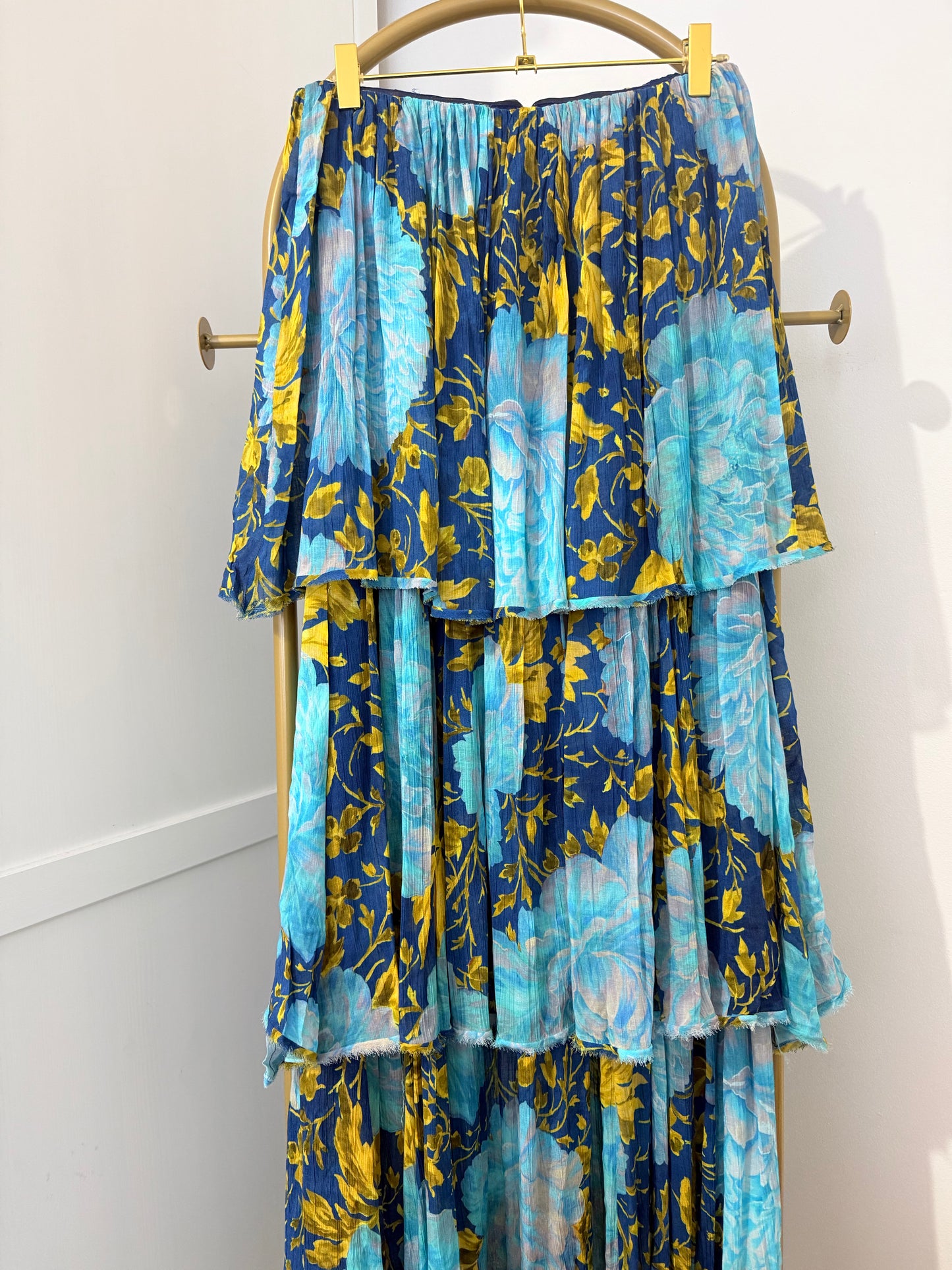 Zara Blue Bandeau maxi dress 3001/119