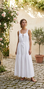 Zara White Midi Dress 8167/703