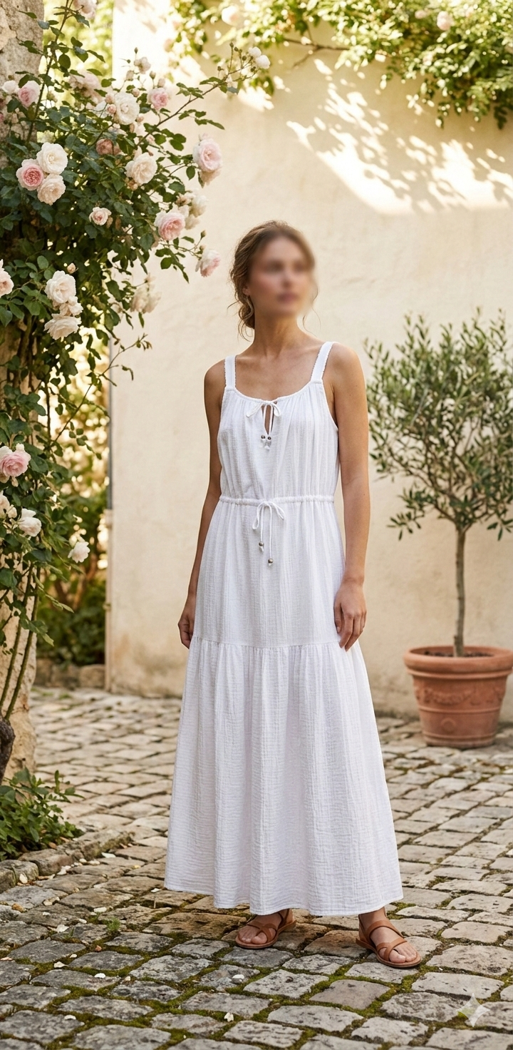 Zara White Midi Dress